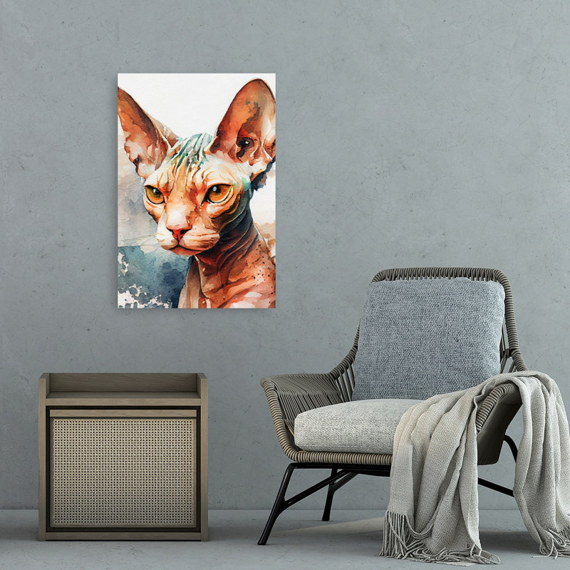 Reproduction d'art mural aquarelle, H 36 po x l 24 po