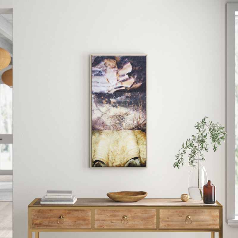 Paper Screen 1 by Gill Cohn - Print on Canvas, 102cm H x 51cm W, Timber