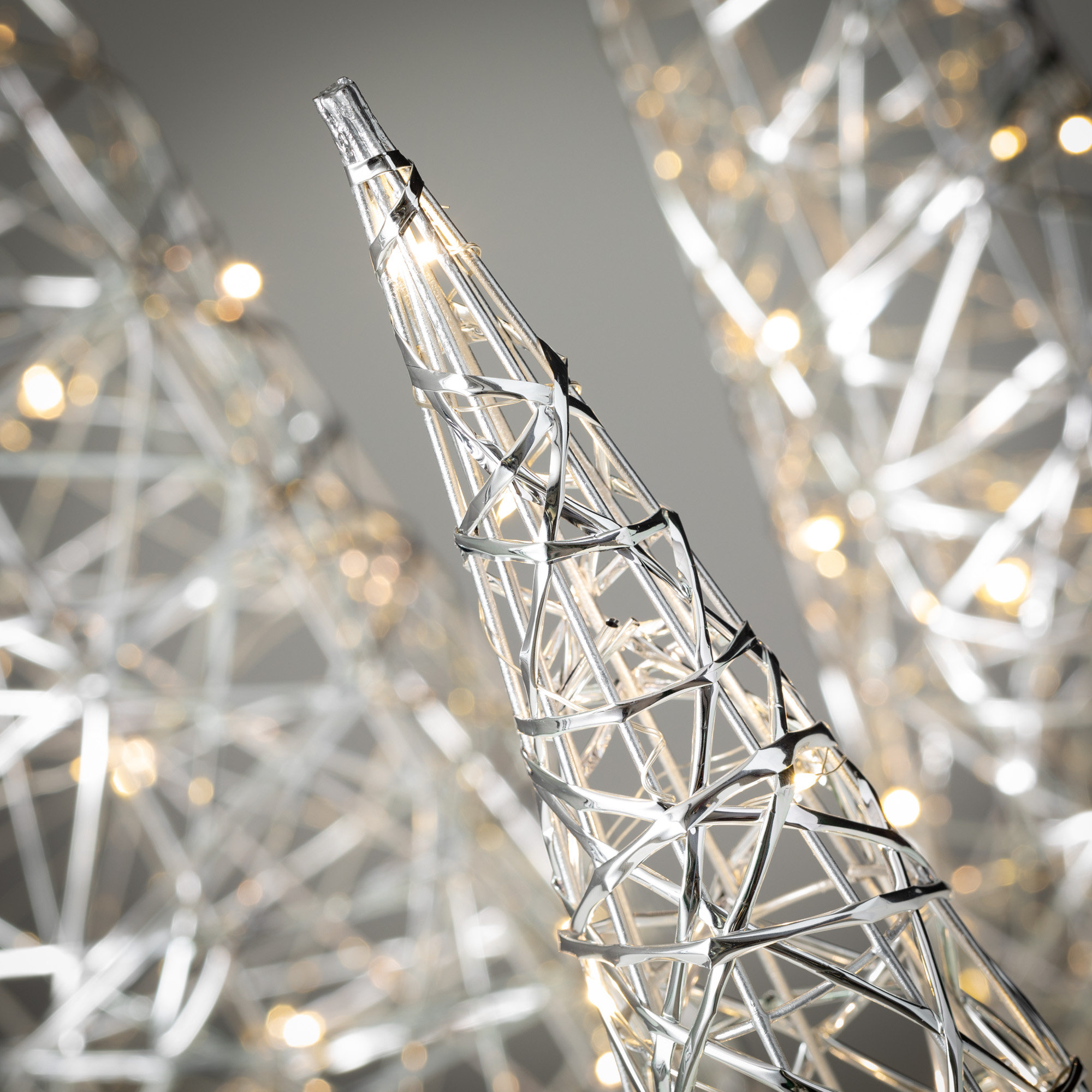 Maison De Noel Metal Outdoor Christmas Decoration, Silver