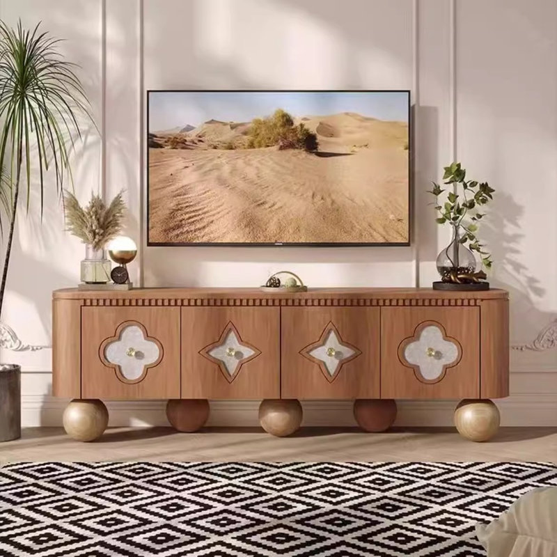 Meuble télé minimaliste et créatif, Brun