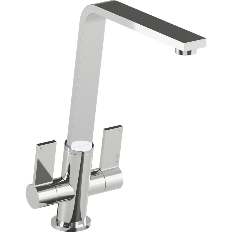 Abode Designs Linear Flair Kitchen Faucet, Chrome