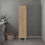 Armoire de rangement en chêne naturel avec tablette fixe-325326509