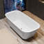 Baignoire de trempage autoportante en acrylique 67 po. X 31,5 po.