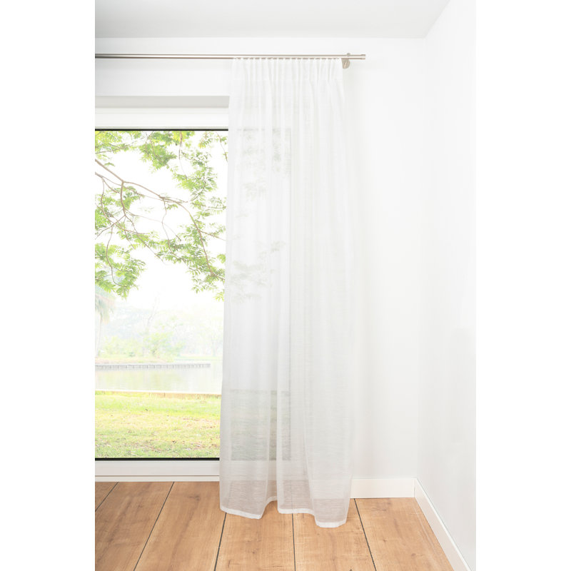 Gardine (1 Stück), transparent, White