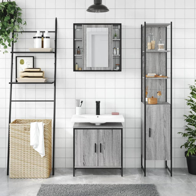 Abbilyn Bathroom Furniture Suite, Grey Sonoma
