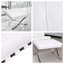 Repose-pieds en cuir capitonné Classic avec structure en acier inoxydable-87388487