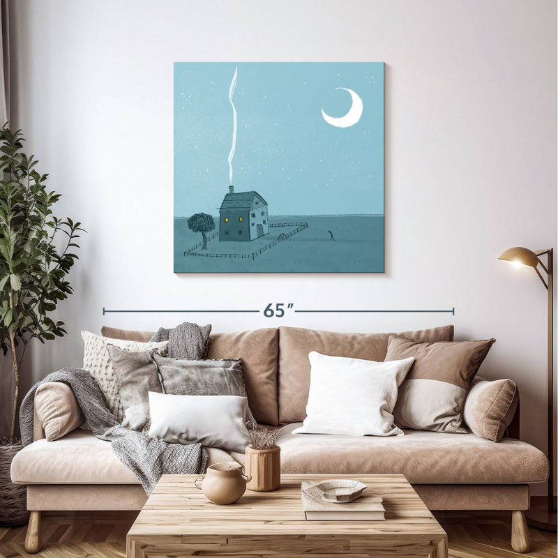 Ashelle Lonely House, 39" H x 39" W
