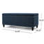 Banc avec repose-pieds en tissu couleur blé - siège élégant avec compartiment caché-393100058