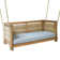 Umber Teak Porch Swing with Cushion