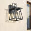 Lanterne murale d'extérieur noire H 10,6 po