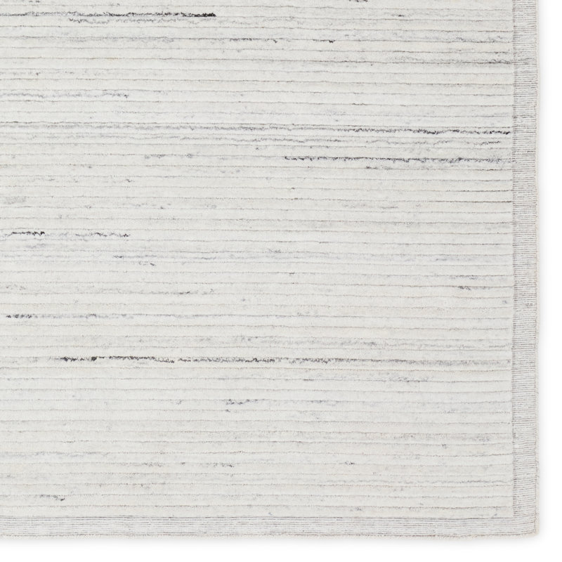 Racka Area Rug in Ivory/Gray, Runner 3' x 8'