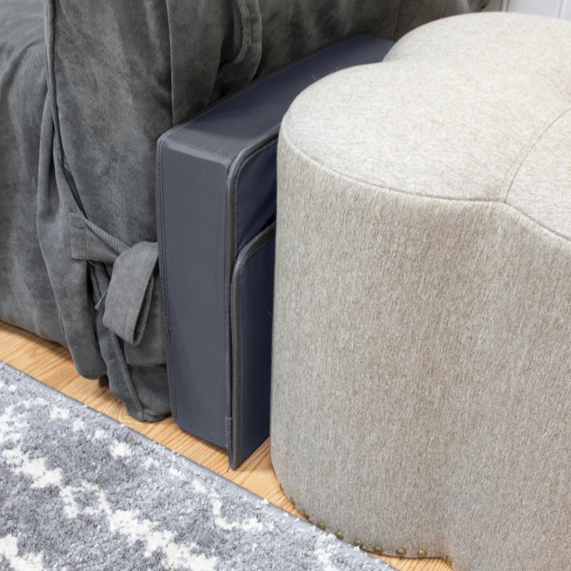 Gray Water-Resistant Outdoor Cat House with Clear Door Flaps