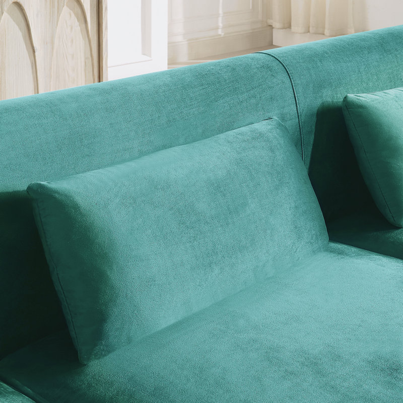 Barcaldine Velvet Loveseat, Blue Velvet