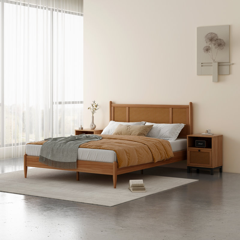 Solid Wood Platform Bed, Full