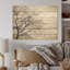 Minimalisme, arbre blanc, rêve de pin I, art sur bois de pin naturel-101407034