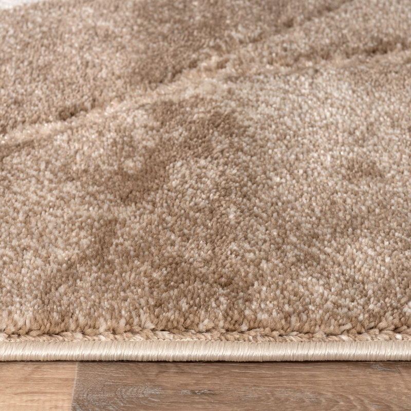 Ainslie Machine Woven Abstract Area Rug, Rectangle 6'7" x 9'6"