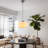 White Glass Bell-Shaped 1-Light Pendant With Silver Base