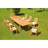 Knollview Outdoor 11 - Piece Teak Dining Set
