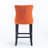 Velvet Upholstered Barstools with Button Tufted Decoration and Wooden Legs-1673205242