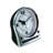 Analogue Mechanical Tabletop Clock with Alarm in Silver
