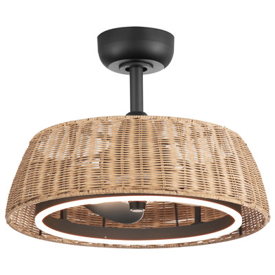 Ventilateur de plafond avec cage Boho