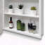 Armoire à pharmacie 24 po x 32 po à cadre mural en métal blanc