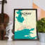 Galway City Map - No Frame Print-2108987039