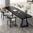 Black Rectangular Solid Wood desk-494609006