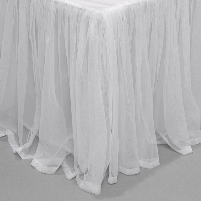 Whisper Tailored Bed Skirt, White, King