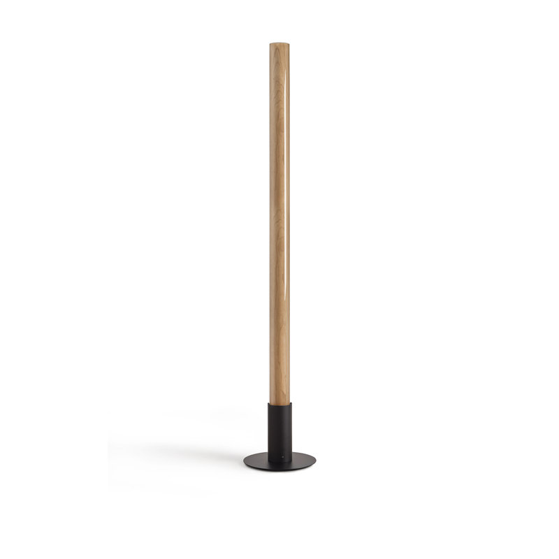 Estela LED Floor Lamp, Natural Cherry