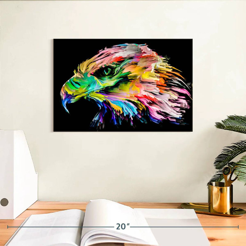 Brampt Colorful Eagle, 8" H x 12" W