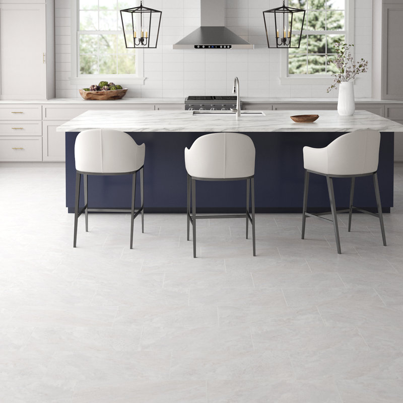 Milestone Gray 12 in. x 24 in. Matte Porcelain Floor and Wall Tile (11.63 sq. ft./Case), White