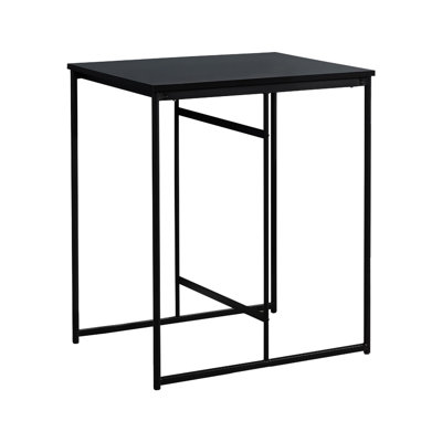 Jenie Counter Height Breakfast Dining Table, Minimalist, Small Space, Black