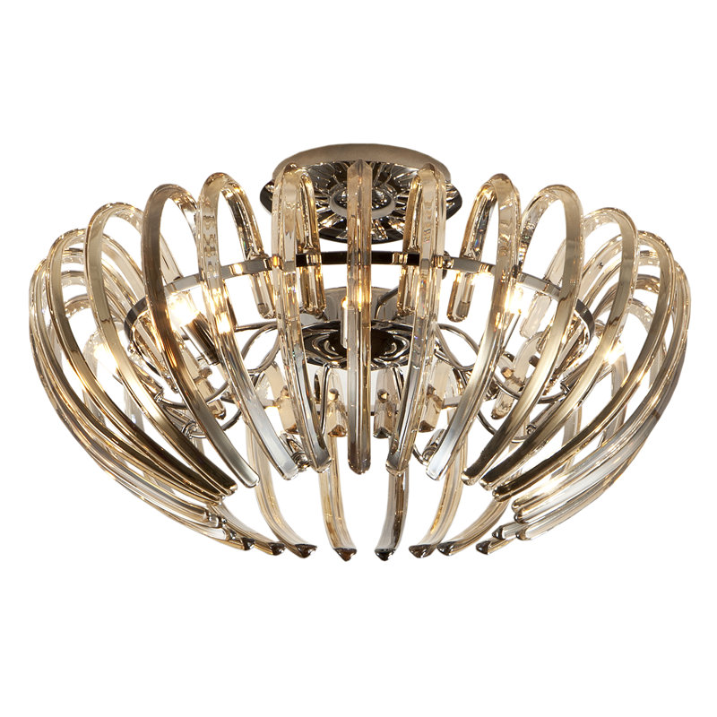 Nehls Semi Flush Mount, Champagne