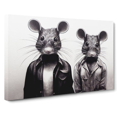 Two Street Rats - Wrapped Canvas Print