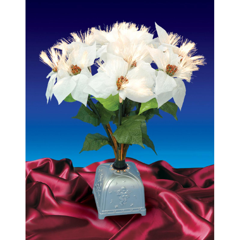 Plante de Noël artificielle pré-éclairée 20 po, Blanc