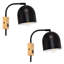 Arloine Iron Armed Sconce-702648352