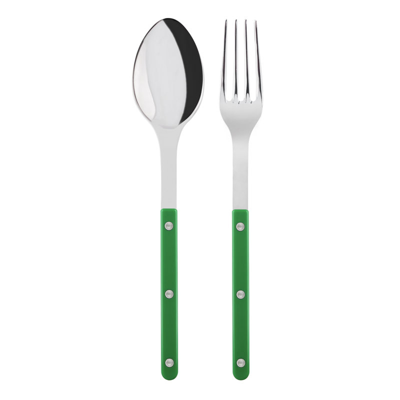 Bistrot Solid 2 - Piece Flatware Set, Garden Green