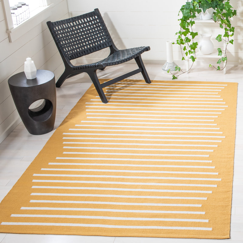 Tapis en coton tissé à la main Esty, Rectangle 5 pi x 8 pi