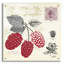 «Raspberry Notes» par Studio Mousseau, art mural en verre acrylique, 12 po x 12 po-115835417