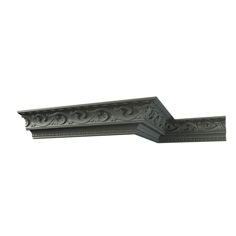 Madeline 96 in. Polyurethane Crown Moulding with Intricate Patterns