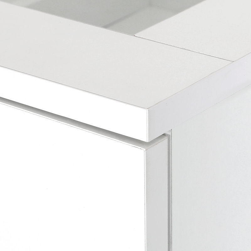 Commode 4 tiroirs avec finition ultrabrillante