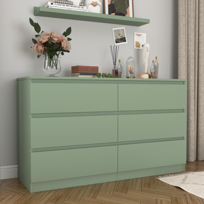 Commode double 6 tiroirs Modern