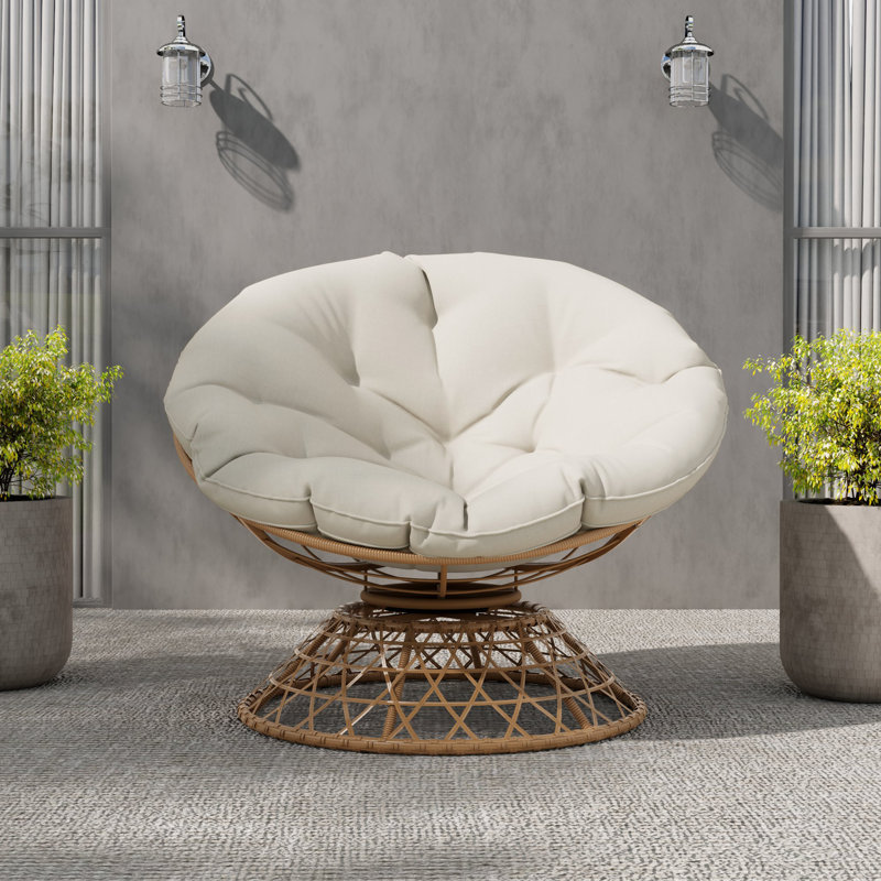  Chaise longue Papasan, Crème, crème