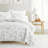 Quilt Set - Lightweight - All Season Quilted Coverlet - Blooming Daisy Light Gray-105628163