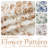  Floral Curtains for Living Room, Semi Sheer Linen Curtains Light Filtering Farmhouse Back Tab Rod Pocket Window Drapes,2 Panels-827451647-827451646