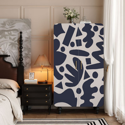 Retro painted  storage wardrobe