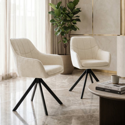 51cm H Upholstered Arm Dining Chair