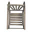 Chaise berçante en bois gris avec fonction et repose-pieds extensible-1051054713