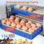  Incubateur à œufs automatique 136 pi avec retourneur automatique, contrôle numérique de l'humidité de la température et remplissage d'eau, œufs d'incubation pour œufs de poule